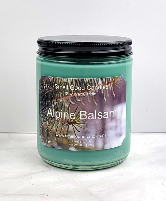 Alpine Balsam Scented Candle - Winter Pine & Cedar Soy Wax Candle