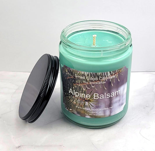 Alpine Balsam Scented Candle - Winter Pine & Cedar Soy Wax Candle