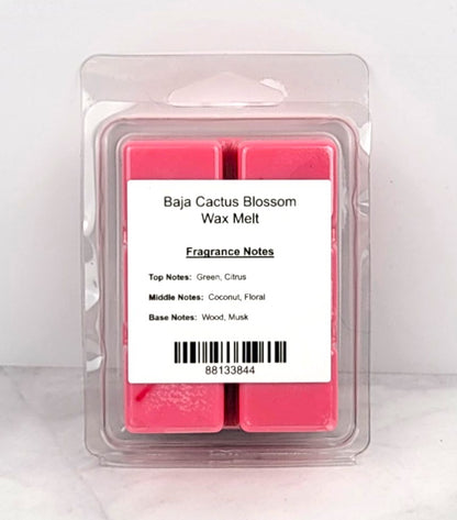Baja Cactus Blossom Soy Wax Melt - Refreshing Tropical Fragrance
