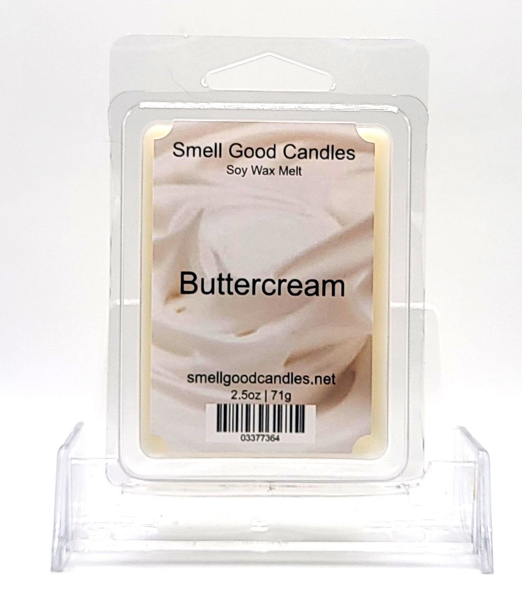 Handmade Buttercream Soy Wax Melt with a sweet, creamy vanilla scent