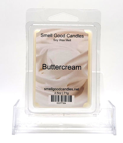 Handmade Buttercream Soy Wax Melt with a sweet, creamy vanilla scent