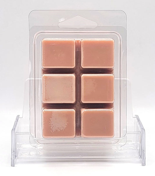 Cozy soy wax melt featuring caramel, popcorn, and sea salt fragrance
