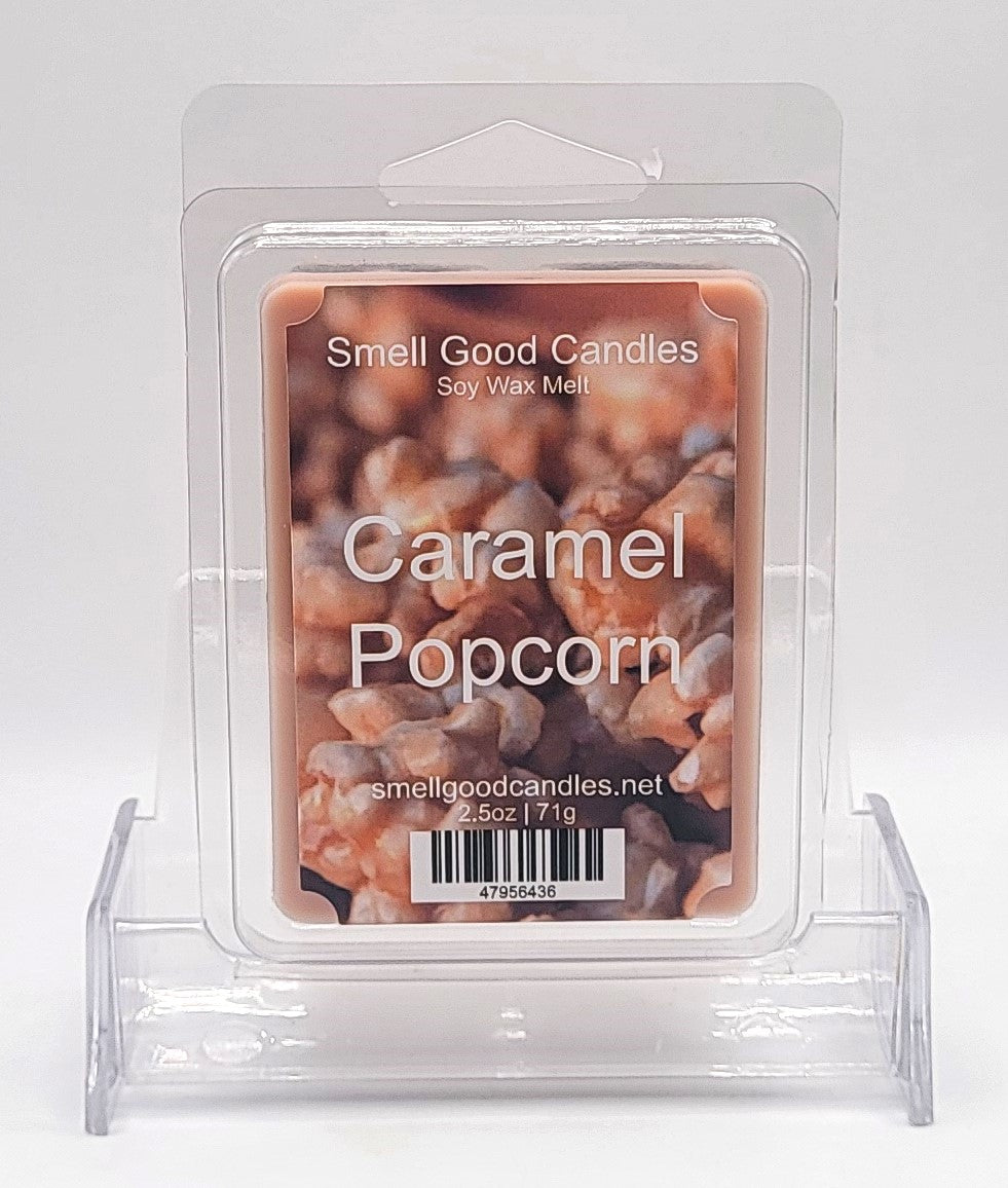 Handmade Caramel Popcorn Soy Wax Melt with a sweet and buttery scent