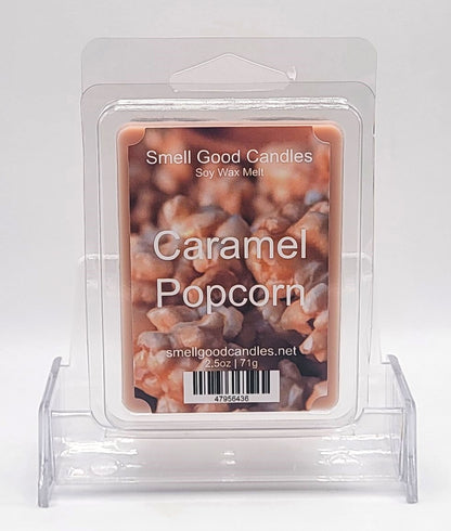 Handmade Caramel Popcorn Soy Wax Melt with a sweet and buttery scent