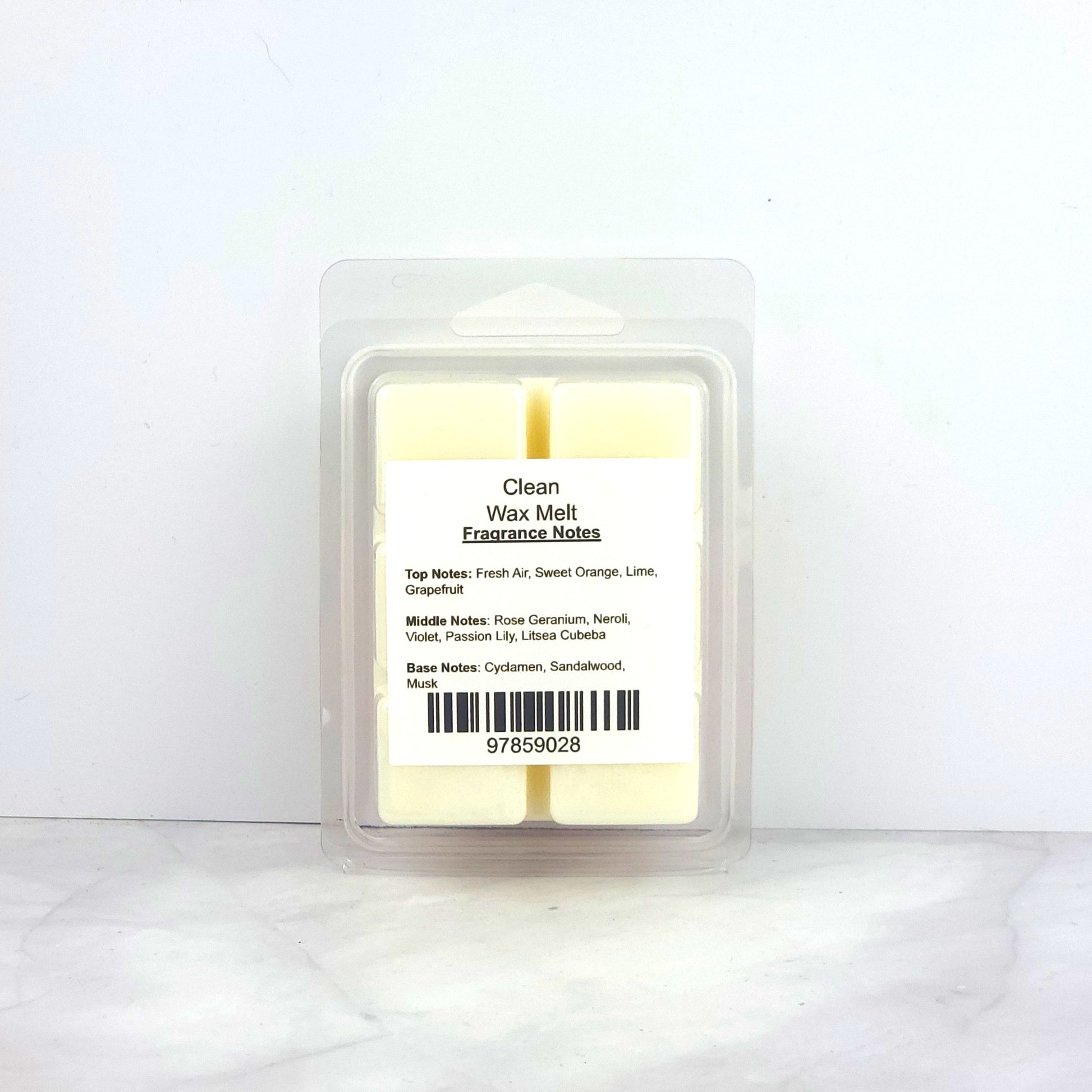 Hand-poured 100% soy wax melt with a refreshing blend of sweet orange, lime, grapefruit, and soft floral undertones.