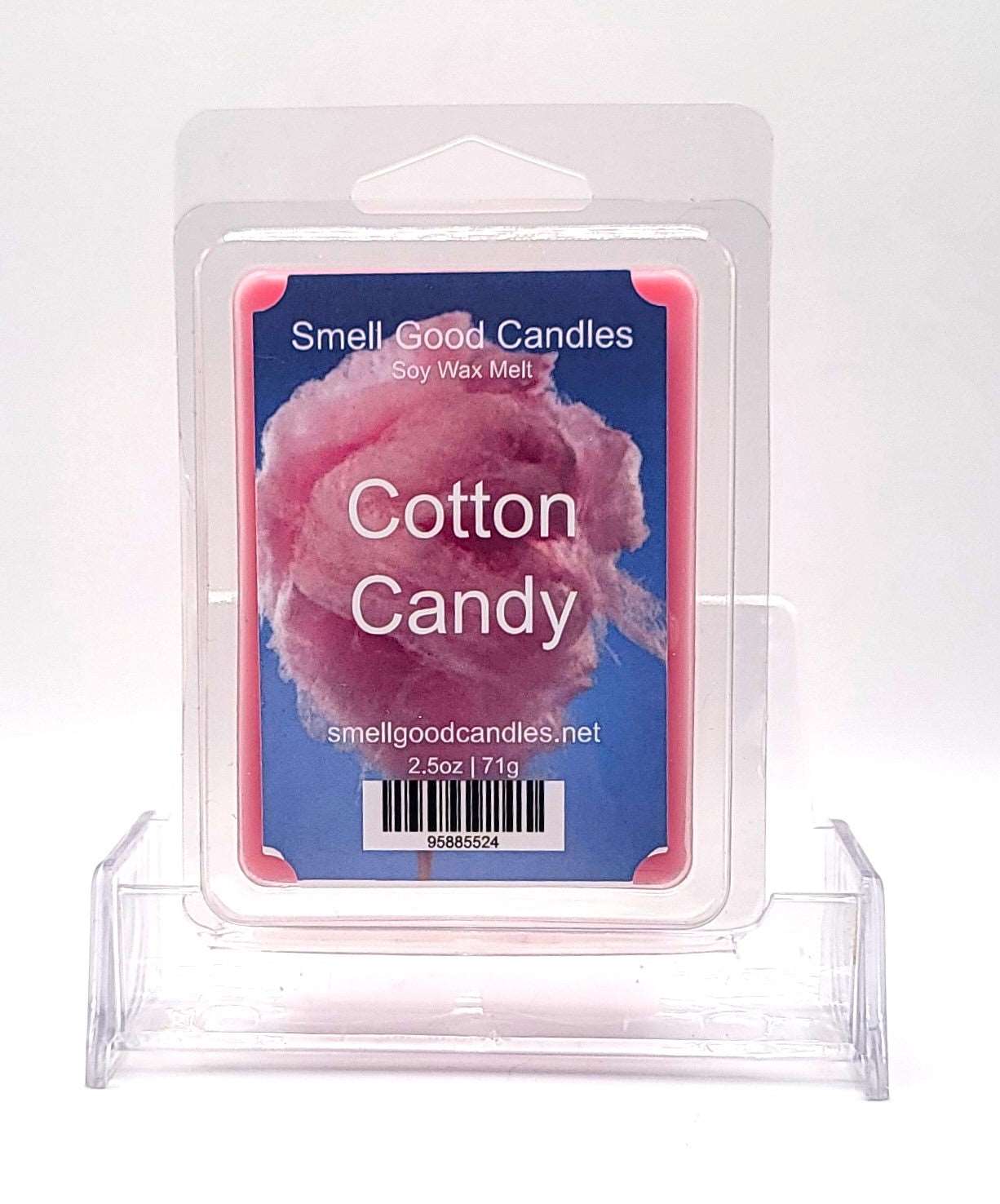 Cotton Candy Soy Wax Melt with sweet spun sugar and vanilla fragrance