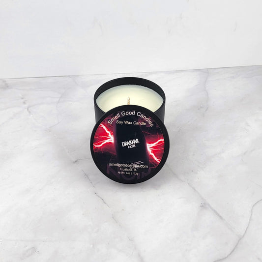 Drakkar Noir 10oz Soy Wax Candle with bold masculine fragrance and luxury scent.