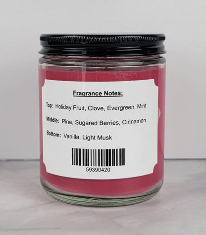 Home For Christmas 8oz Jar Scented Soy Wax Candle