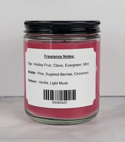 Home For Christmas 8oz Jar Scented Soy Wax Candle