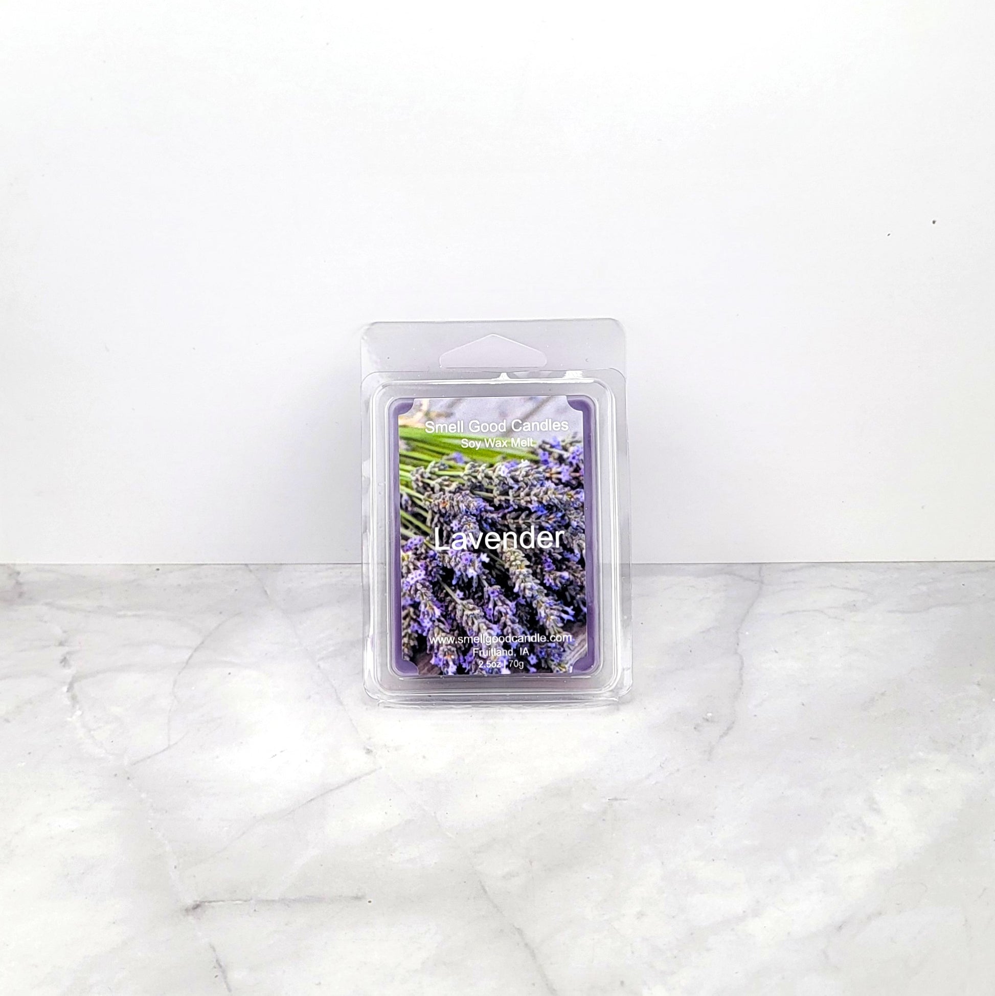 Floral lavender wax melt with citrus & eucalyptus notes