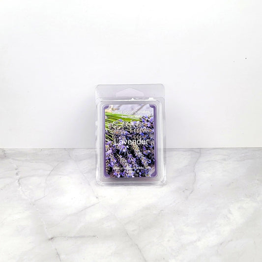 Floral lavender wax melt with citrus & eucalyptus notes