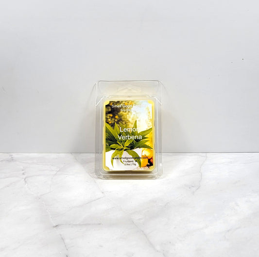 Lemon Verbena soy wax melt with fresh citrus and floral notes