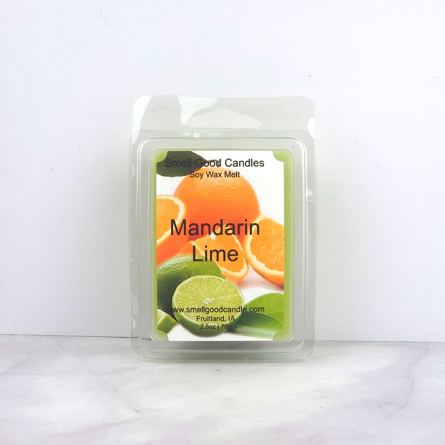 Mandarin Lime Soy Wax Melt, inspired by Bath & Body Works, featuring a vibrant blend of juicy mandarin orange and zesty fresh lime.
