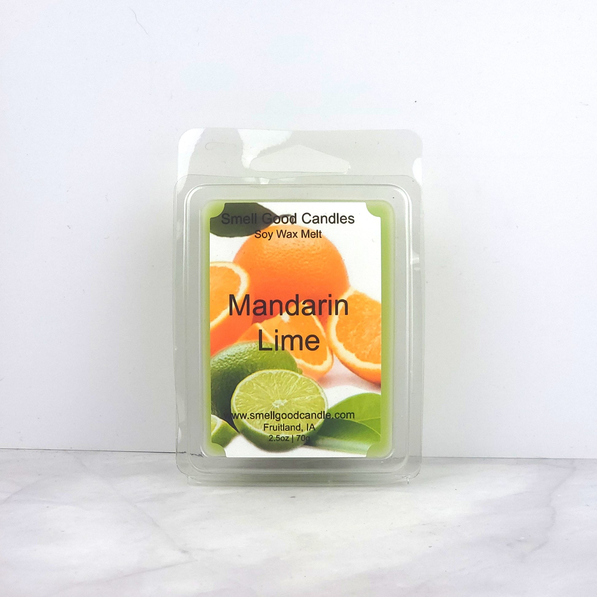 Mandarin Lime Soy Wax Melt, inspired by Bath & Body Works, featuring a vibrant blend of juicy mandarin orange and zesty fresh lime.