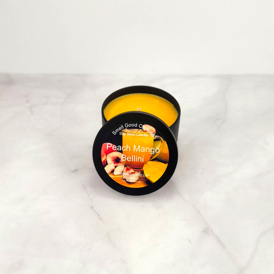 Tropical-inspired scented candle with long-lasting fragrance.