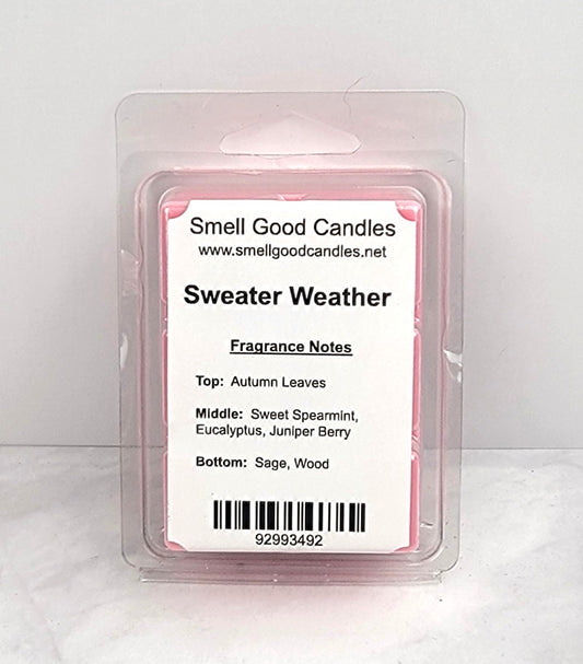 Handcrafted soy wax melt with eucalyptus, spearmint, and sage