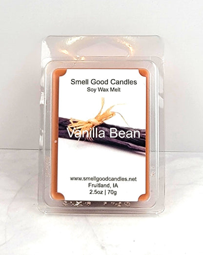 Vanilla Bean soy wax melt with cherry blossom and creamy vanilla scent