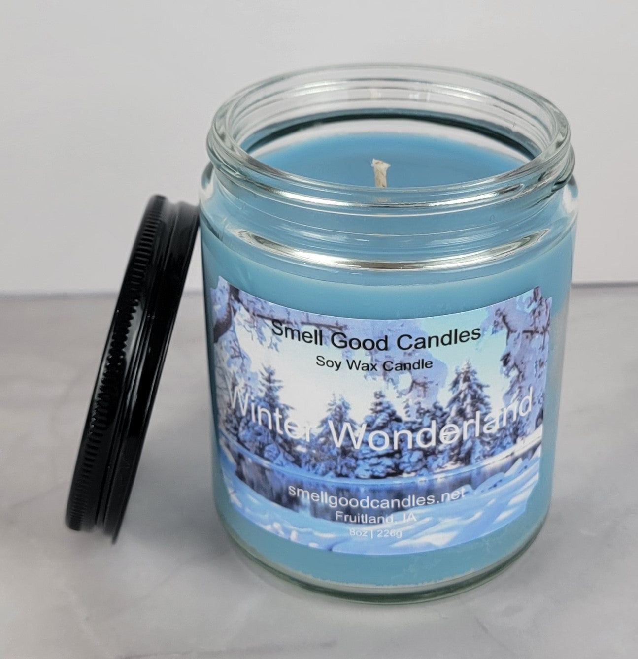 Winter Wonderland 8oz Jar Scented Soy Wax Candle