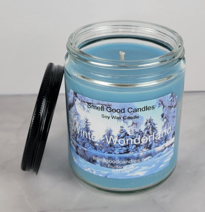 Winter Wonderland 8oz Jar Scented Soy Wax Candle